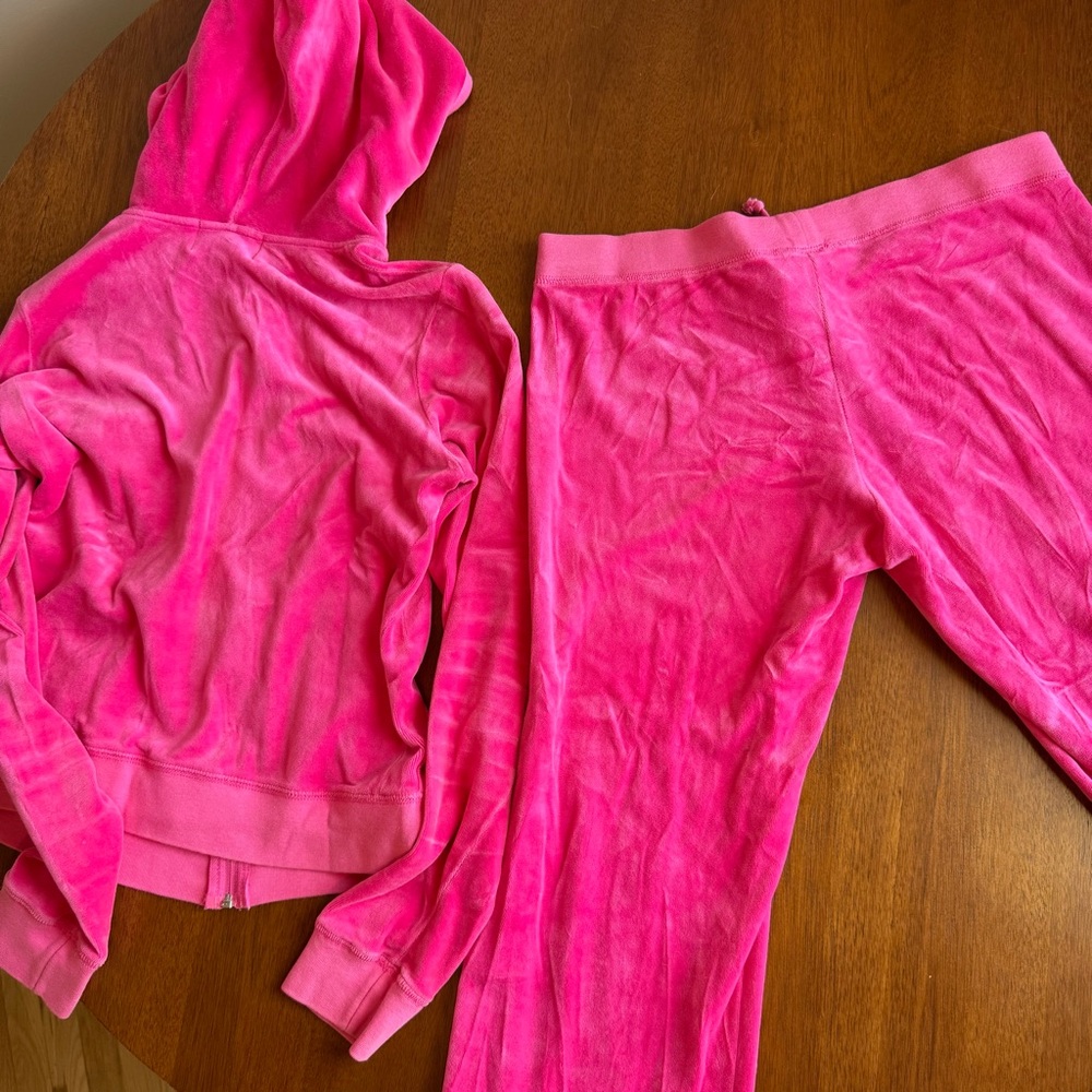 Y2K Juicy Couture Hot Pink Tracksuit- Made in Glamorous USA - Picture 5 of 5